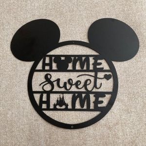 Disney metal sign decor
